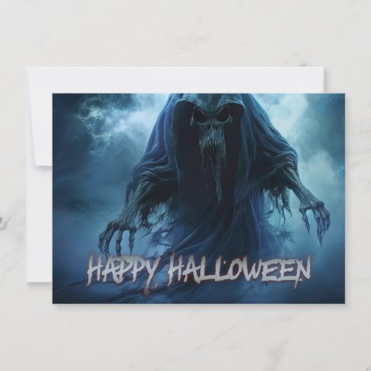 Zwarte geest in een hels landschap - Halloween (Voorkant)