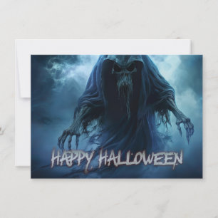 Zwarte geest in een hels landschap - Halloween