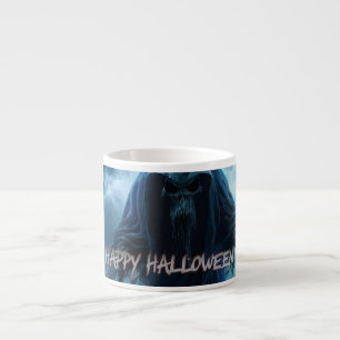 Zwarte geest in een hels landschap - Halloween Espresso Kop