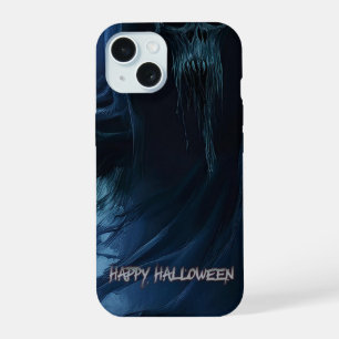 Zwarte geest in een hels landschap - Halloween iPhone 15 Case