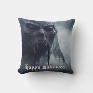 Zwarte geest in een hels landschap - Halloween Kussen