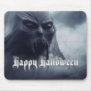 Zwarte geest in een hels landschap - Halloween Muismat