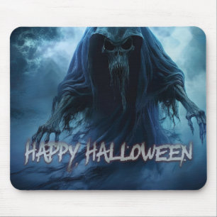 Zwarte geest in een hels landschap - Halloween Muismat