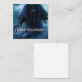 Zwarte geest in een hels landschap - Halloween Notitiekaartje (Voorkant / Achterkant)