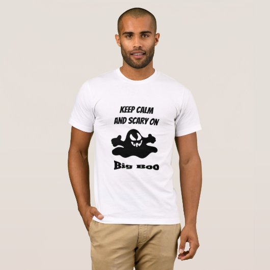 Zwarte geest t-shirt (Voorkant volledig)