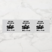 Zwarte geest waterfles etiket (Enkel label)