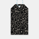 Zwarte Geesten Cute Dank Je Cadeaulabel (Achterkant)