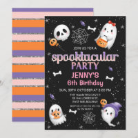 Zwarte geesten Halloween Spooktacular Party Birthd