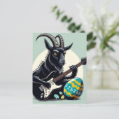 Zwarte Geit Spelen Paaseieren Briefkaart (Staand voorkant)