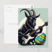 Zwarte Geit Spelen Paaseieren Briefkaart (Voorkant / Achterkant)