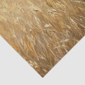 Zwarte Geit Tarwe Veld Schilderij Decoupage Tissuepapier (Detail)