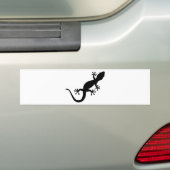 Zwarte gekko bumpersticker (Op auto)