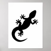 Zwarte gekko poster (Voorkant)