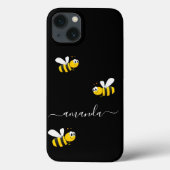 Zwarte gele bijen zomernaam Case-Mate iPhone case (Achterkant)