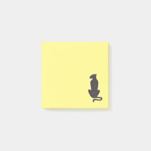 Zwarte gele de notastootkussens van het Silhouet Post-it® Notes