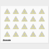Zwarte Gele Doggen Sticker (Vel)
