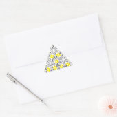 Zwarte Gele Doggen Sticker (Envelop)