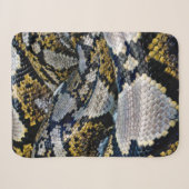 Zwarte, gele en grijze python sherpa deken (Voorkant (horizontaal))