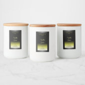 Zwarte gele etiketten voor verpakkingsdoeleinden Z (Flessen)