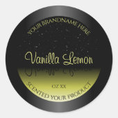 Zwarte gele etiketten voor verpakkingsdoeleinden Z (Voorkant)