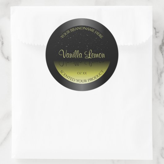 Zwarte gele etiketten voor verpakkingsdoeleinden Z (Tas)