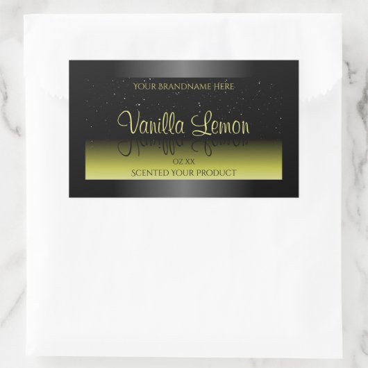 Zwarte gele etiketten voor verpakkingsdoeleinden Z (Tas)