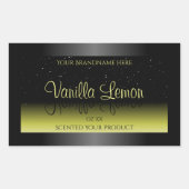 Zwarte gele etiketten voor verpakkingsdoeleinden Z (Voorkant)