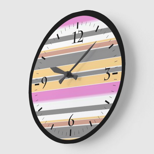 Zwarte gele strepen grote klok (Hoek)