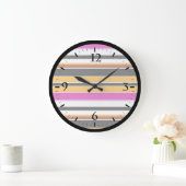 Zwarte gele strepen grote klok (Huis)