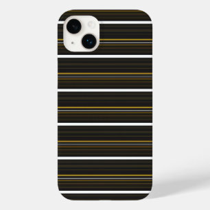 Zwarte gele strepen leuk Case-Mate iPhone 14 plus hoesje