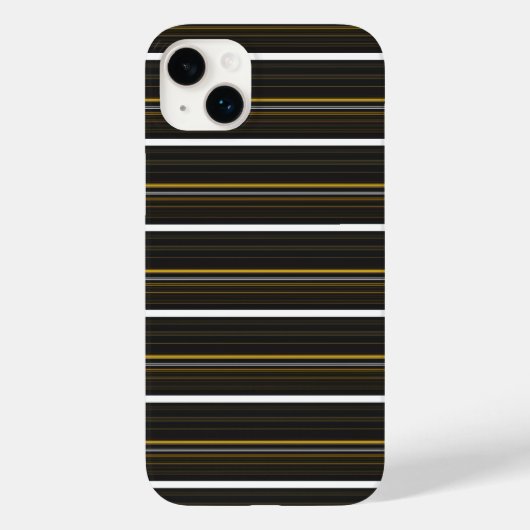 Zwarte gele strepen leuk Case-Mate iPhone case (Achterkant)