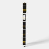 Zwarte gele strepen leuk Case-Mate iPhone case (Achterkant / Rechts)