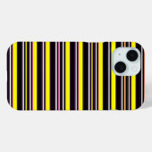 Zwarte gele strepen leuk Case-Mate iPhone case (Achterkant (horizontaal))