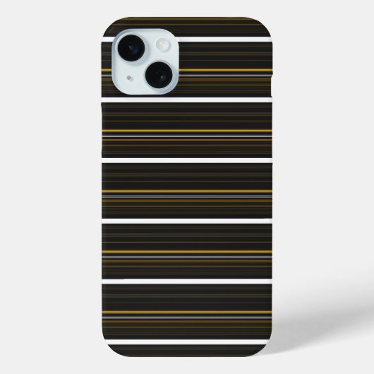 Zwarte gele strepen leuk Case-Mate iPhone case (Achterkant)