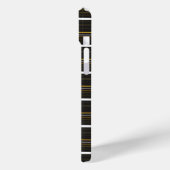 Zwarte gele strepen leuk Case-Mate iPhone case (Achterkant / Links)