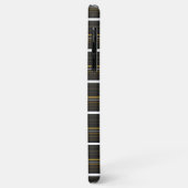 Zwarte gele strepen leuk Case-Mate iPhone case (Achterkant/links)