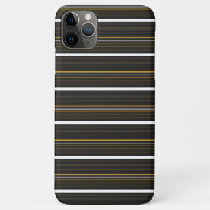 Zwarte gele strepen leuk Case-Mate iPhone case