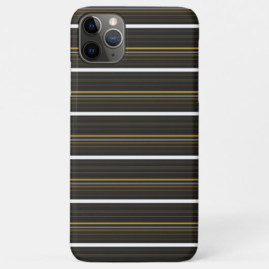 Zwarte gele strepen leuk Case-Mate iPhone case (Achterkant)