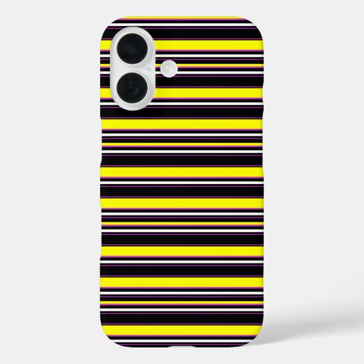 Zwarte gele strepen leuk Case-Mate iPhone case (Achterkant)