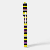 Zwarte gele strepen leuk Case-Mate iPhone case (Achterkant / Links)
