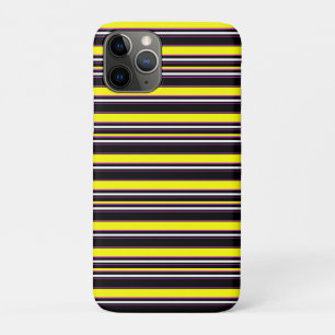 Zwarte gele strepen leuk Case-Mate iPhone case