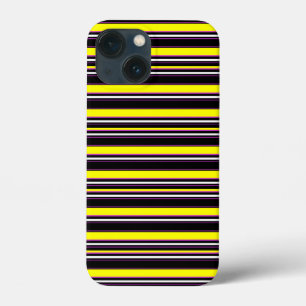 Zwarte gele strepen leuk Case-Mate iPhone case