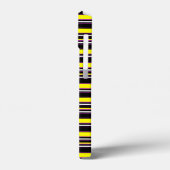 Zwarte gele strepen leuk Case-Mate iPhone case (Achterkant / Links)