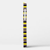 Zwarte gele strepen leuk Case-Mate iPhone case (Achterkant / Links)