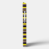 Zwarte gele strepen leuk Case-Mate iPhone case (Achterkant / Links)