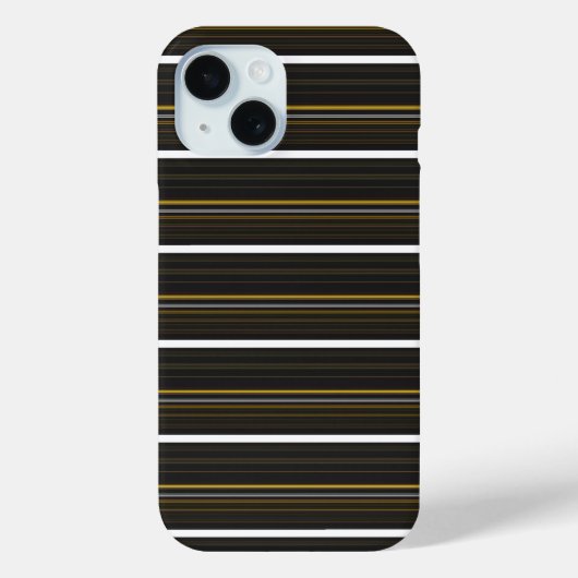 Zwarte gele strepen leuk Case-Mate iPhone case (Achterkant)