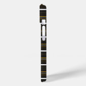 Zwarte gele strepen leuk Case-Mate iPhone case (Achterkant / Links)