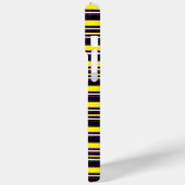 Zwarte gele strepen leuk Case-Mate iPhone case (Achterkant / Links)