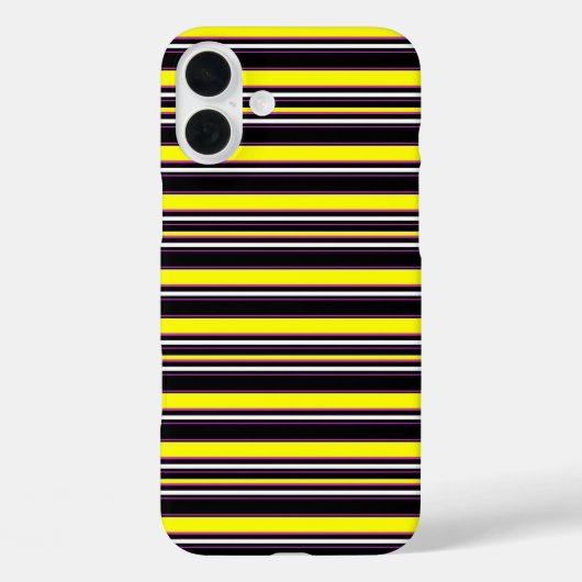 Zwarte gele strepen leuk Case-Mate iPhone case (Achterkant)