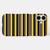 Zwarte gele strepen leuk Case-Mate iPhone case (Achterkant (horizontaal))